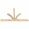 Ekena Millwork Richland Rough Sawn Timber Gable Bracket, Douglas Fir, 84"W x 56"H x 4"D x 4"F, 16/12 Pitch GBW084X56X0404RIC00RDF - alternate 5